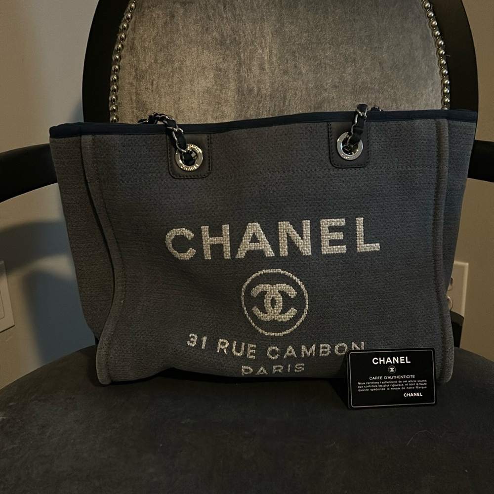 Authentic Chanel Deauville Tote